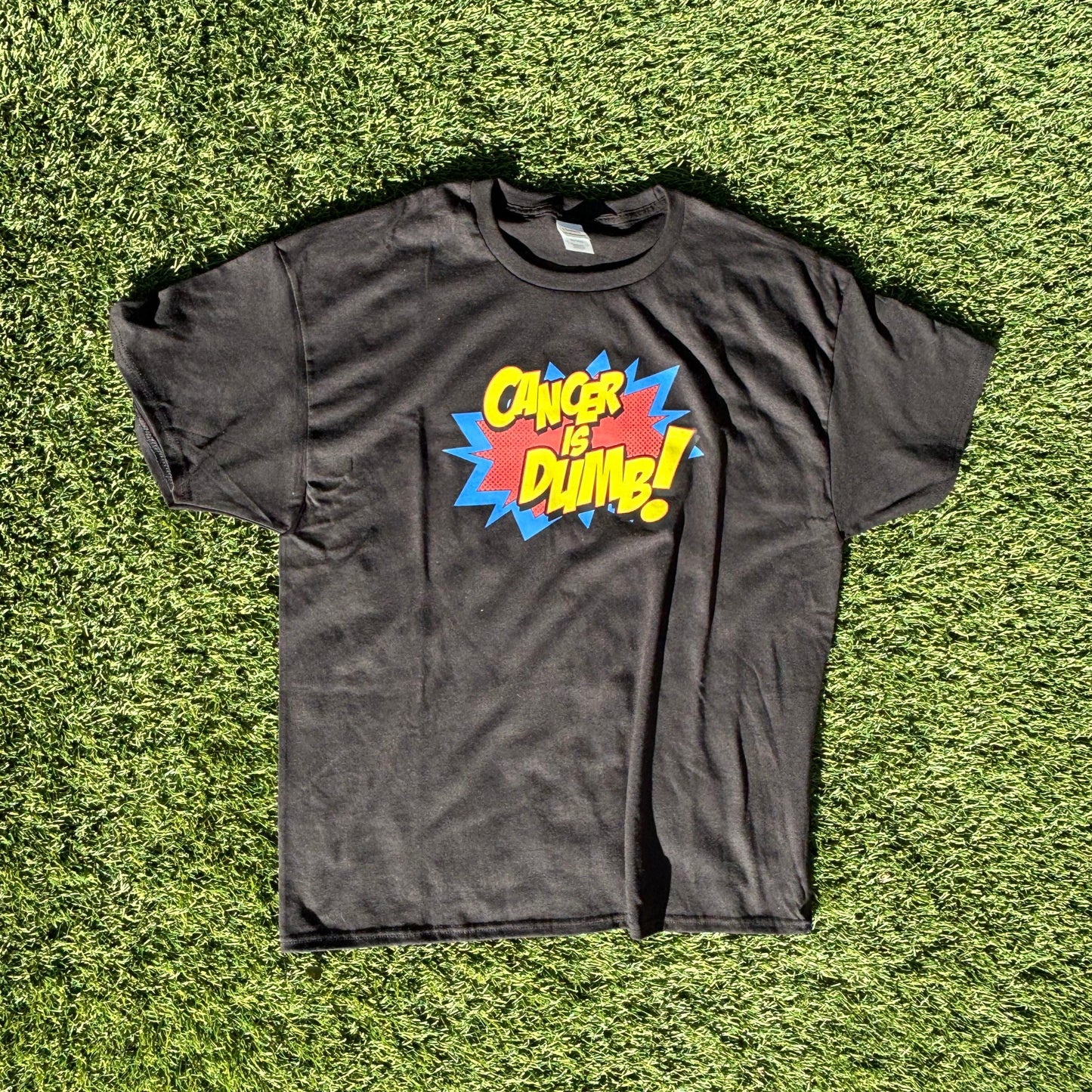 Cancer Is Dumb Short Sleeve T-Shirt - Gray