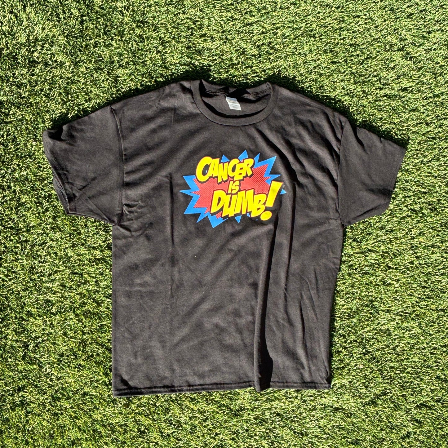 Cancer Is Dumb Short Sleeve T-Shirt - White