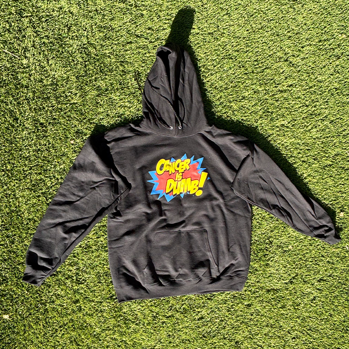 Cancer Is Dumb Hoodie - Gray