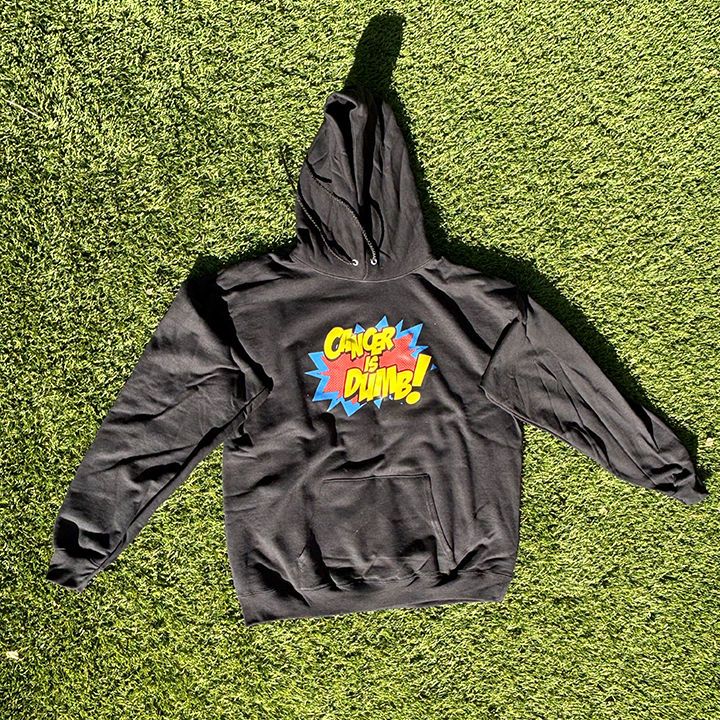 Cancer Is Dumb Hoodie - White